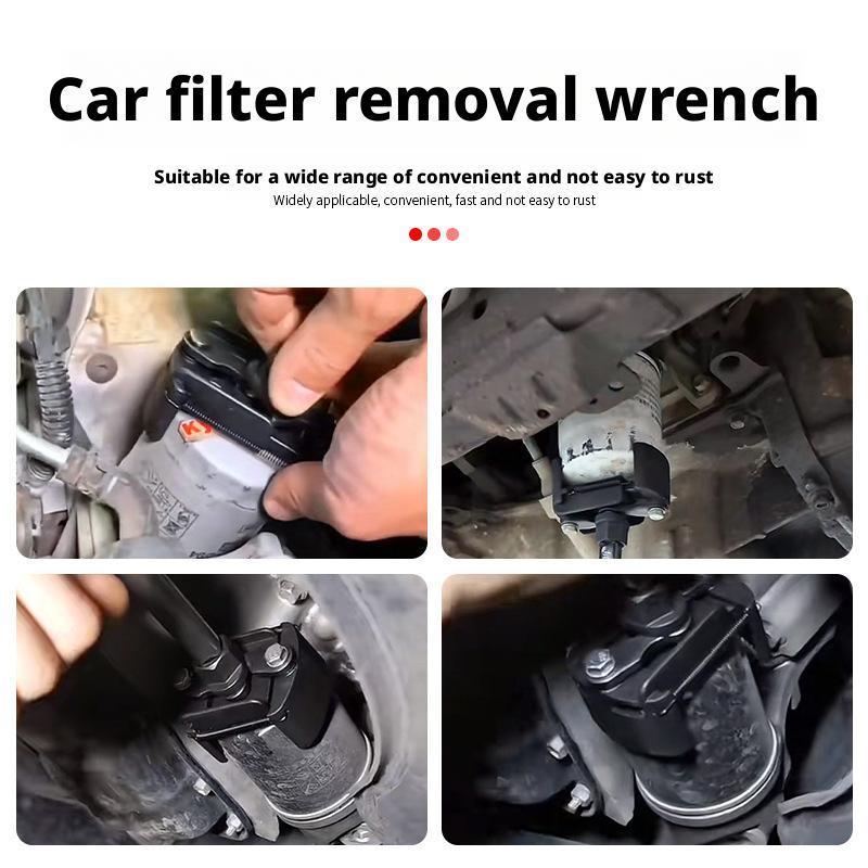 Oil Filter Wrench, Universal Adjustable Oil Filter Socket Wrench With 2 Jaws, Oil Filter Removal Pliers Wrench For Changing Oil