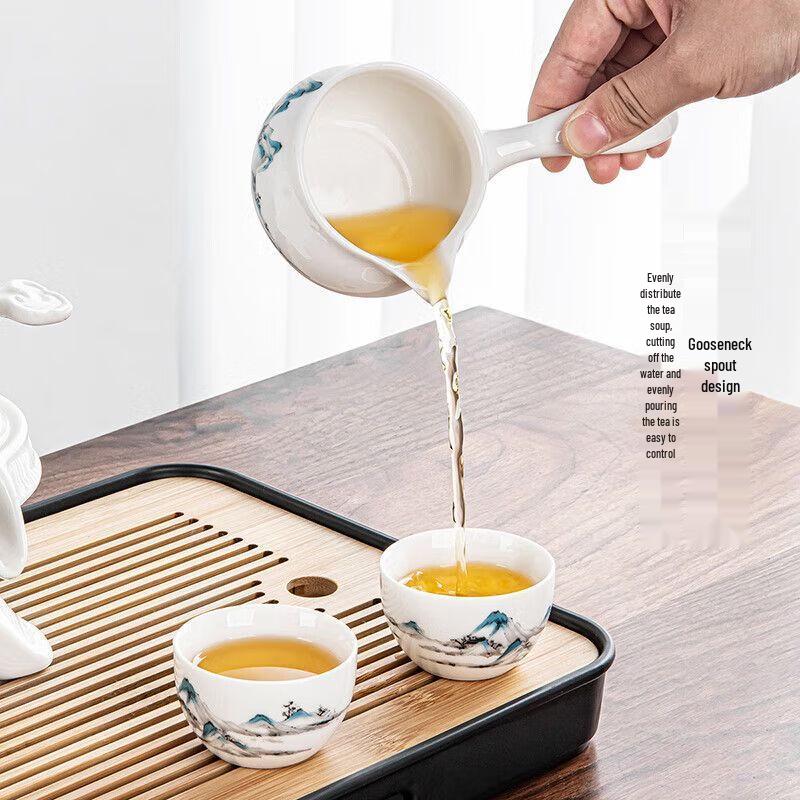 Automatic Rotating Stone Mill Kung Fu Tea Set