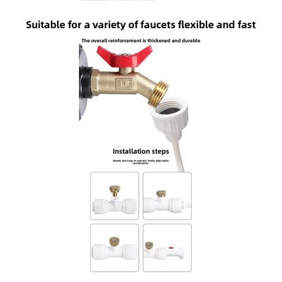 Válvula Reguladora de Flujo de Agua para Ósmosis Inversa RO de Manguera de 1/4" Conector de Válvula de Control de Flujo de Agua Accesorios Controlador de Velocidad del Agua