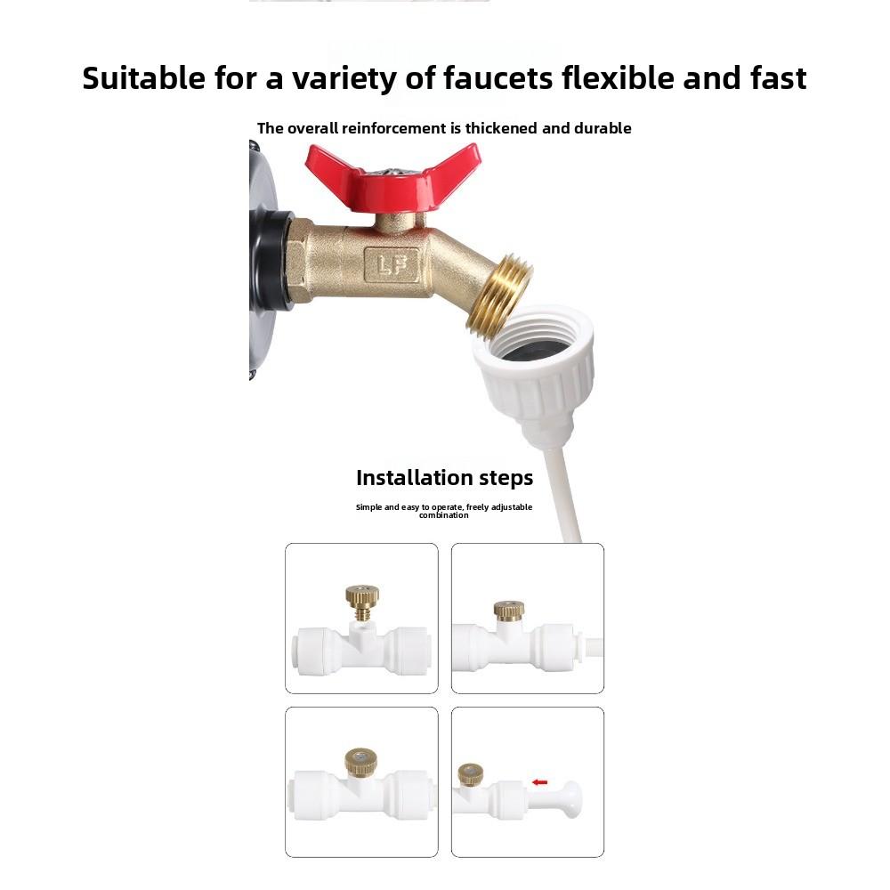 1/4  Hose Reverse Osmosis RO Water Flow Adjust Valve Regulator Waterflow Control Valve Connector Fitting Water Speed Controller