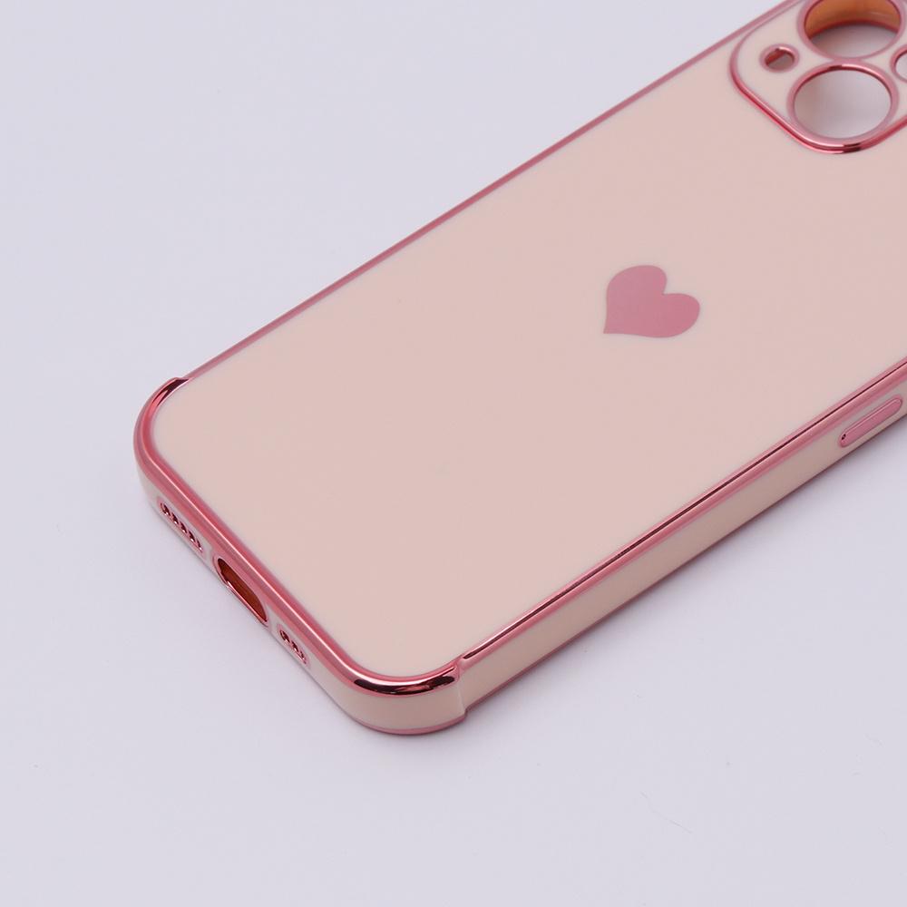 Apple iPhone 13 Case, Electro Heart, Rose Gold
