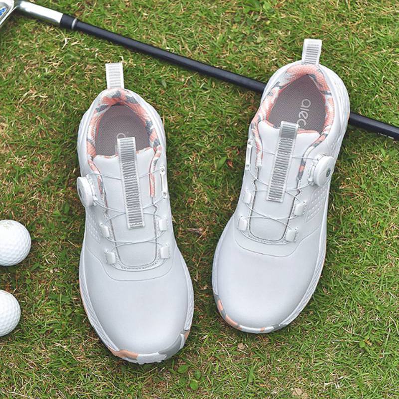 Men Women Professional Golf Shoes Ladies Tour Golf Shoes Classic Outdoor Waterproof Leather Sneakers