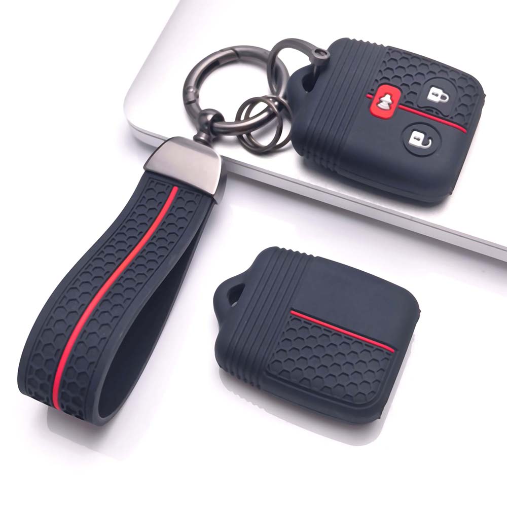 Key Cover for Ford Ranger Escape F-150 F-250 F-350 Super with Keychain Anti-Scratch Guard Shockproof Protection Soft Grip Texture Dust Resistant Cover