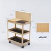 HANDUNYOU 3-Tier Tool Storage Cart