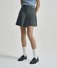 SERGIO TACCHINI W Tr Asymmetrical Pleated Skirt (D.Grey)