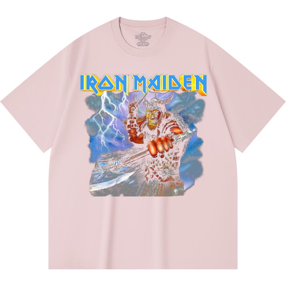 230 Gsm 100% Cotton Heavy Metal T-Shirt  Rock Band Popular Music Print Unisex Heavy Cotton T Shirt