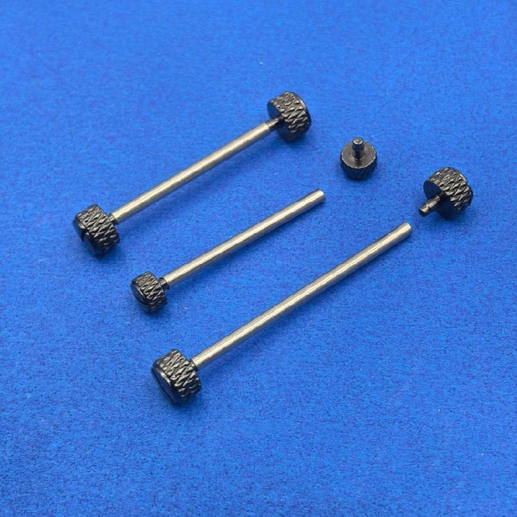50 Stück Robuste Stahlfederstangen-Set 4,0 mm 5,0 mm Strukturierte Oberflächen für Schmuckreparatur