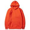 Unisex Fleece-Lined Thick Hooded Jacket - Solid Color, Trendy Autumn/Winter Style, Custom Logo Printing