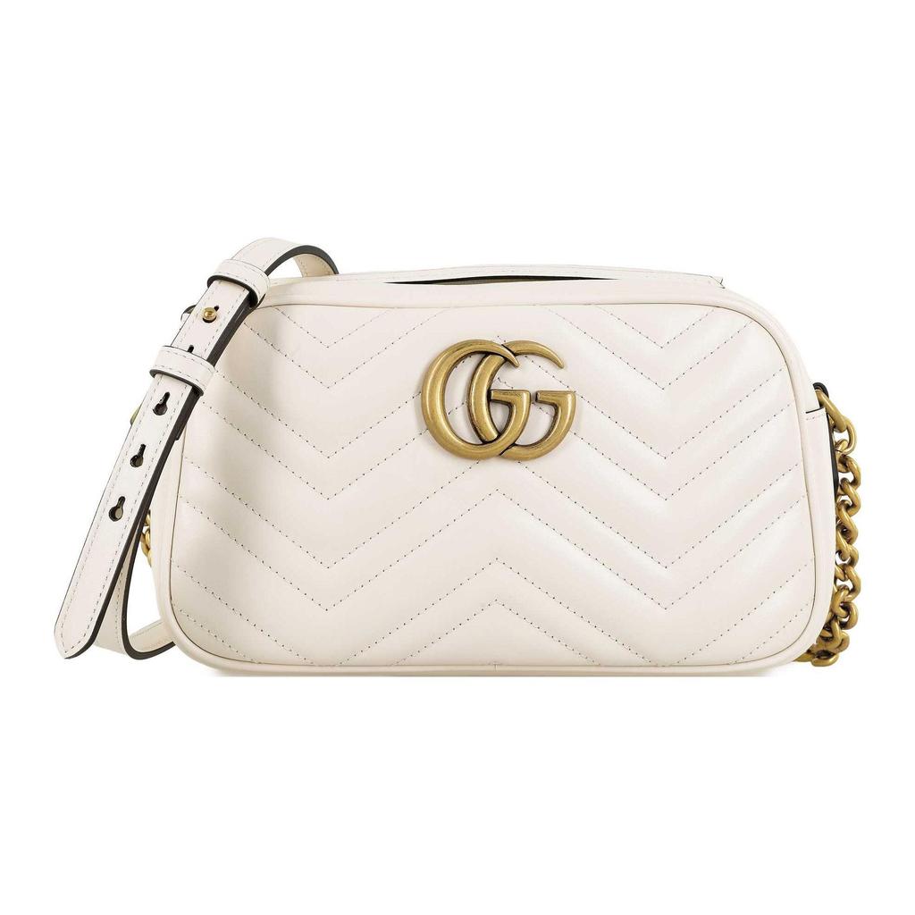 Gucci GG Marmont Small Shoulder Bag White Women Shoulder_bags 447632-DTD1T-9022