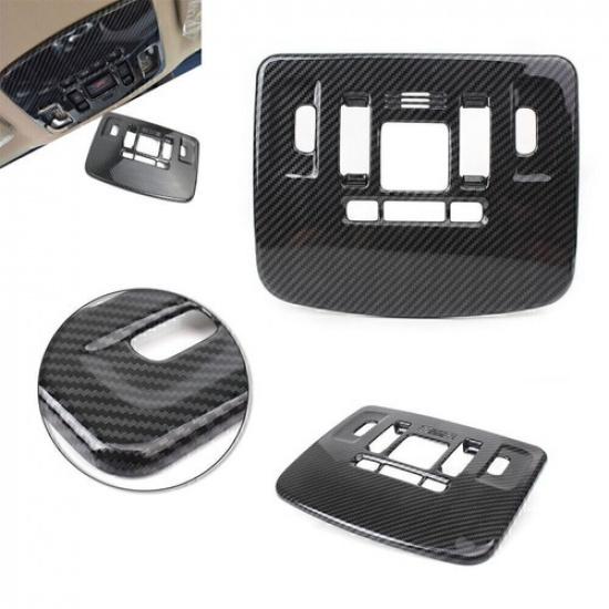 Car Front Reading Light Cover Trim for Toyota Camry 2018- Carbon Fiber Black