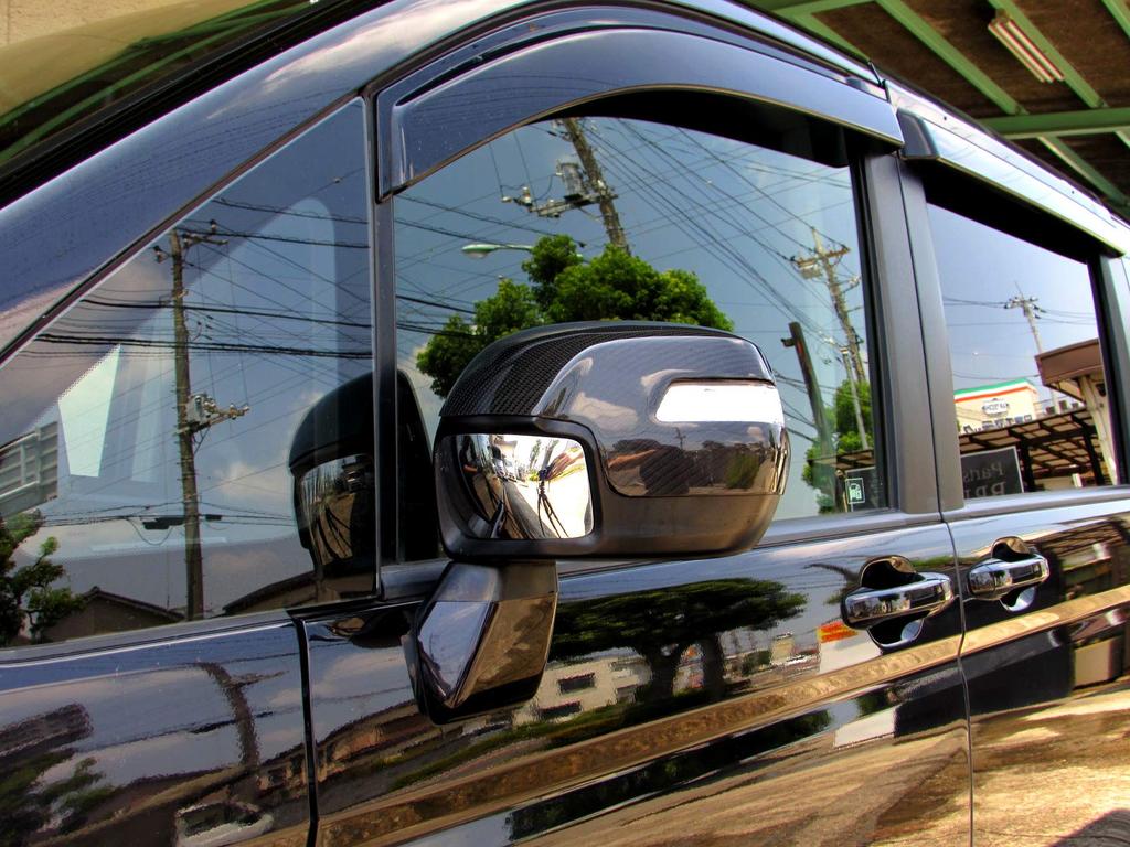 BRIGHTZ Real Carbon Fiber Door Mirror Type for Toyota Step Wagon and RP3 Covers, D, RP1, RP2, [CAR-MIR-033] (Part Number 22877)