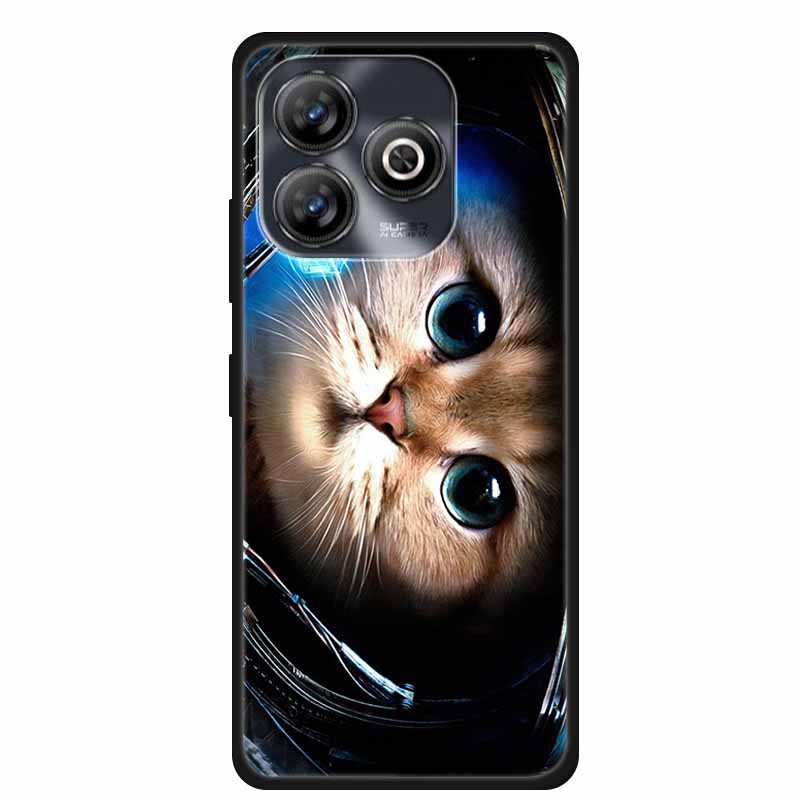 Pro ZTE BLADE A75 4G Pouzdro Zvířata Měkký Silikon TPU Pouzdra na Telefon Zadní Kryt Pro ZTE BLADEA75 Nárazuvzdorný Vlk Ochranný Cool Coque