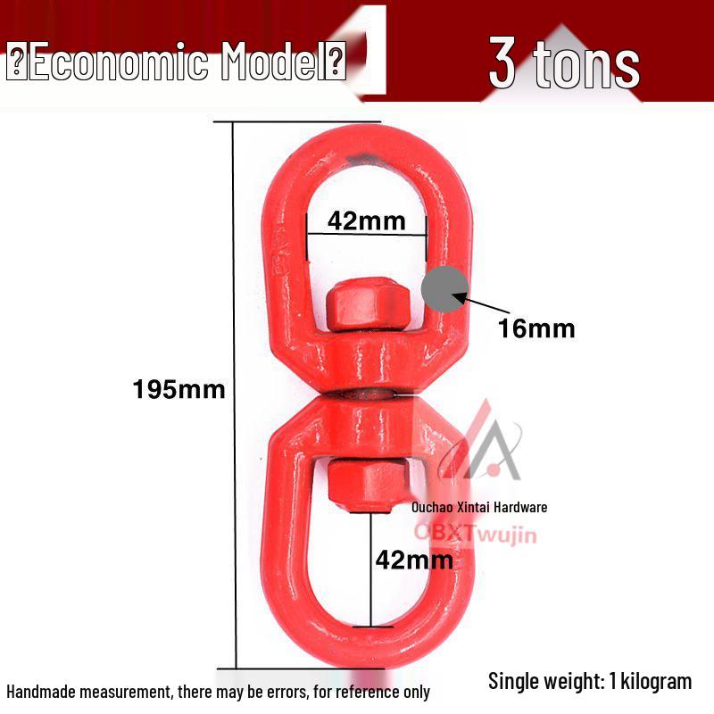 Anel de Levantar Giratório Universal 360° com Rotação Completa