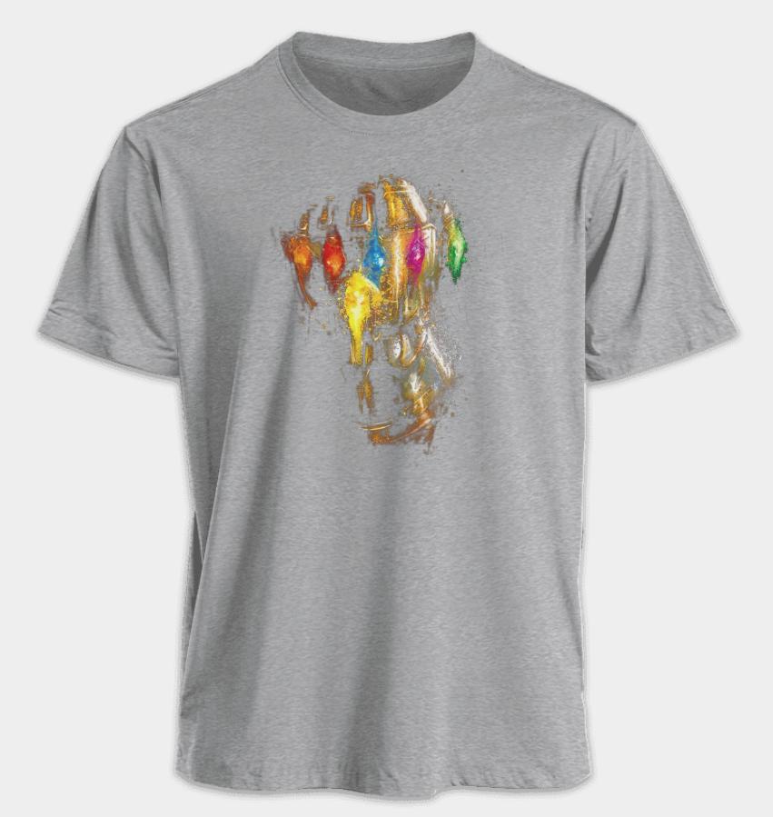Herren- und Damen-T-Shirts Infinity Gauntlet Sommer Amerikanisch Frühling und Herbst Sport und Fitness Übergroß Kurzärmlig