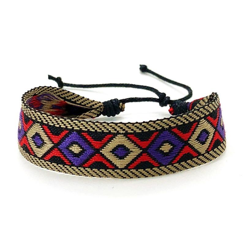 1PC new ethnic style literary and artistic style bohemian hand rope adjustable woven bracelet jewelry