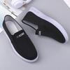 Students Middle-Aged And Elderly Casual Shoes Men'S Single Shoes Cloth Shoes Canvas One Pedal