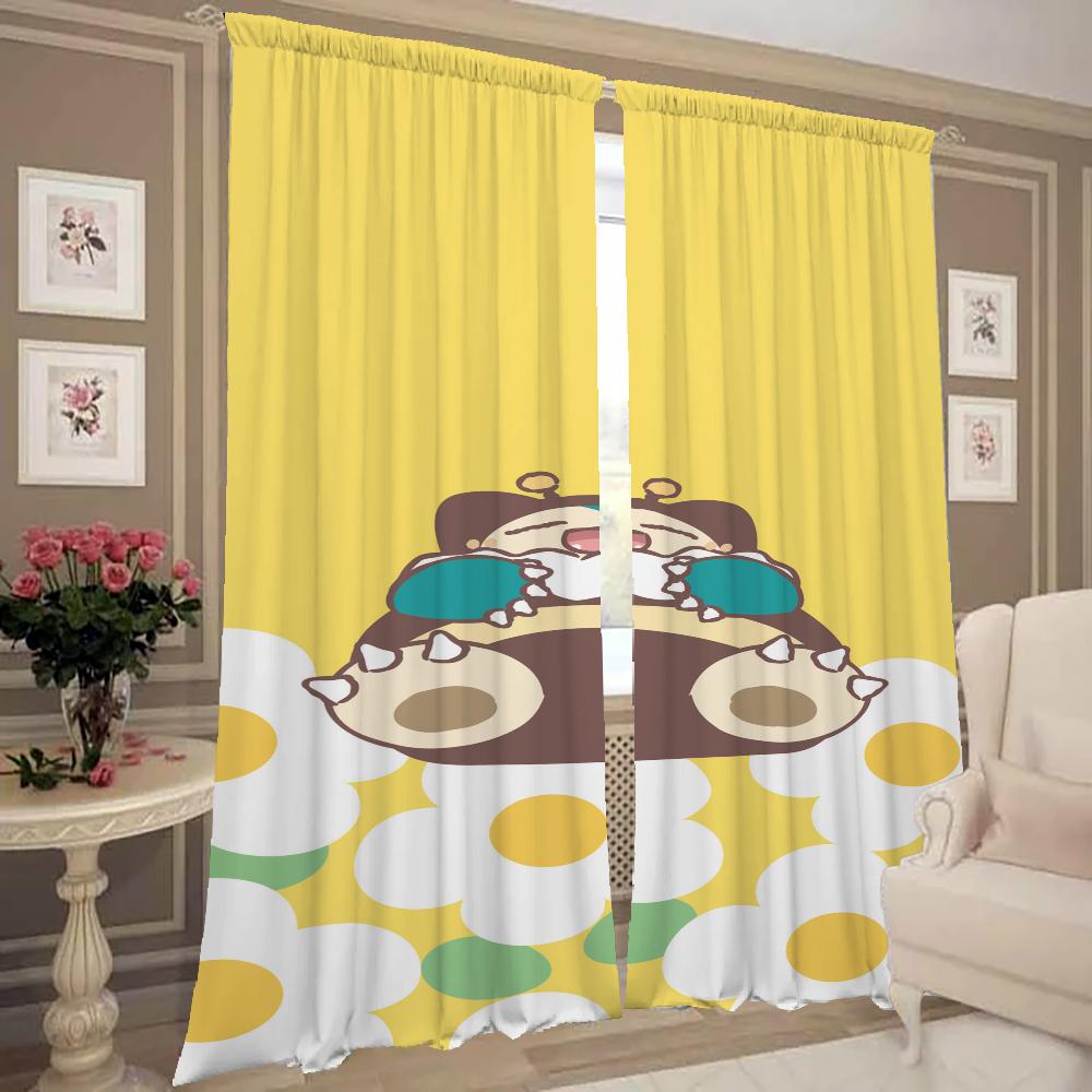 Bedroom Blackout Curtains for Doors Curtains for Living Room 2 Pieces Blackout Curtains Door Curtain P-pokemon-n Partition Shade