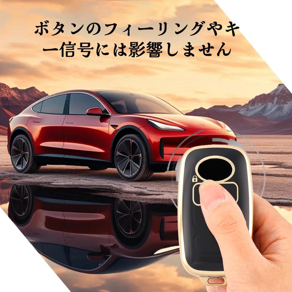 OFF WE GO TANTO LA650S LA660S New Toyota Compatible Smart Key Case, 2 Buttons, Black Gold