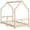 Kids Bed 80 X 160 Cm Solid Pine Wood