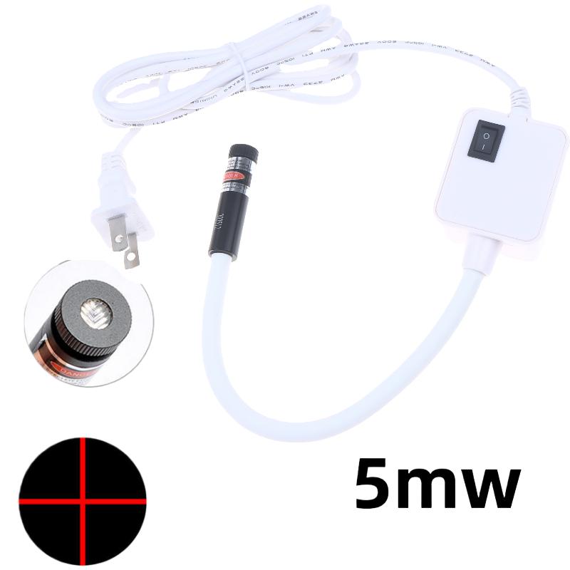 1Pcs Red Night Lamp Eu/Us Plug Laser Infrared Sewing Machine Position Light Magnetic Mounted For Factory Drills Lathes