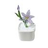 Mini Blown Glass Flower Lily Blown Glass Glass Flower Bouquet with Flowerpot Glass Flower Decor Wedding Decoration