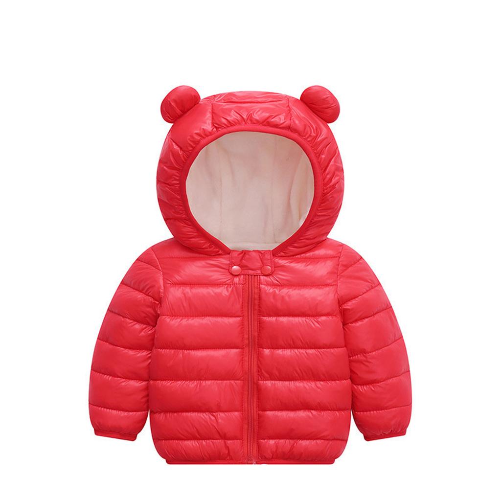 Toddler Baby Girls Winter Windproof Coat Hooded Warm Outwear Jacket Hoddie
