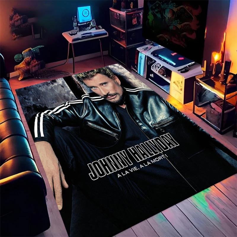 Johnny Hallyday: Life Death carpet Suitable for all seasons floor mats Dormitory decoration Protective pad Fashion