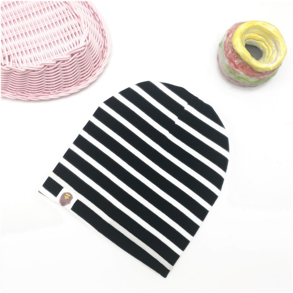 Nowa czapka bawełniana hip-hopowa dla niemowląt na wiosnę i jesień, czapka dla malucha dla chłopców i dziewczynek, zimowa ciepła czapka dziecięca w jednolitym kolorze