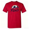 Men's Short Sleeve Neck T-Shirt with USA States Soccer Graphic, Breathable Comfortable Fan for Day
