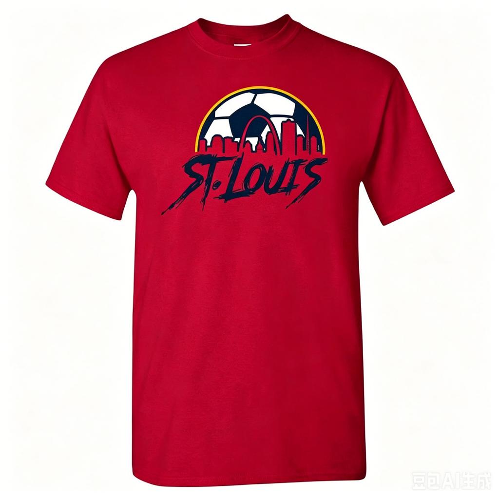 Men's Short Sleeve Neck T-Shirt with USA States Soccer Graphic, Breathable Comfortable Fan for Day