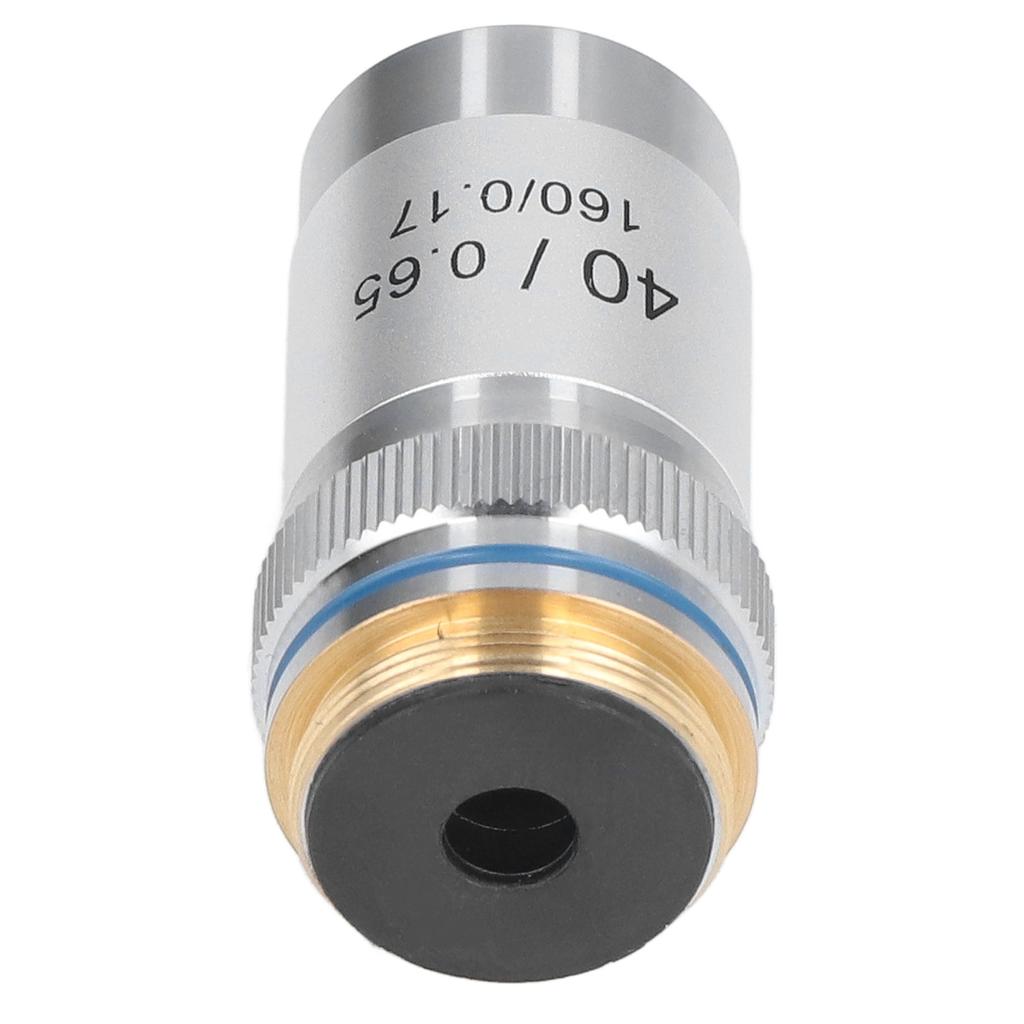 Achromatic Microscope Objective 40X High Magnification 20.2mm Interface Standard RMS Silver