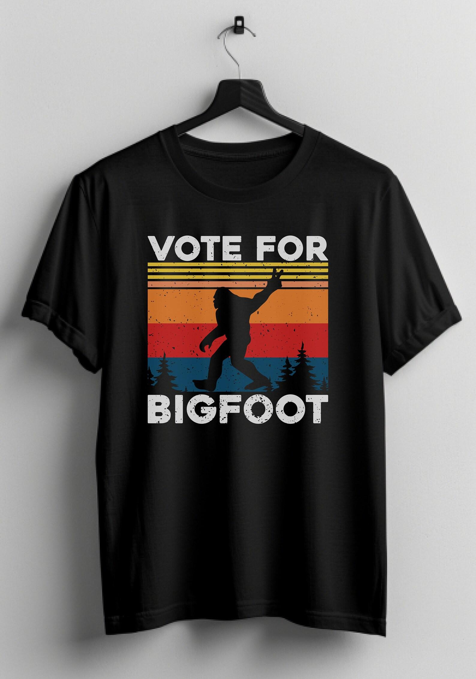 Vote for Bigfoot T-Shirt: Funny Political Humor Tee S