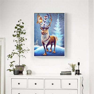 Pittura Diamante 5D Fai da Te Rotonda/Quadrata Completa Cervo Cartone Animato Carino Kit Ricamo Diamante Punto Croce Decorazioni per la Casa Regali Fatti a Mano