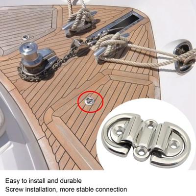 Doppel-D-Ring-Schnalle, D-förmig, 316 Edelstahl, Marine-Klappöse, Motorboot-Nutzung