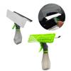 Atomizing Nozzle 3-in-1 Glass Cleaner Spray Bottle Wiper Squeegee Microfibre Pad