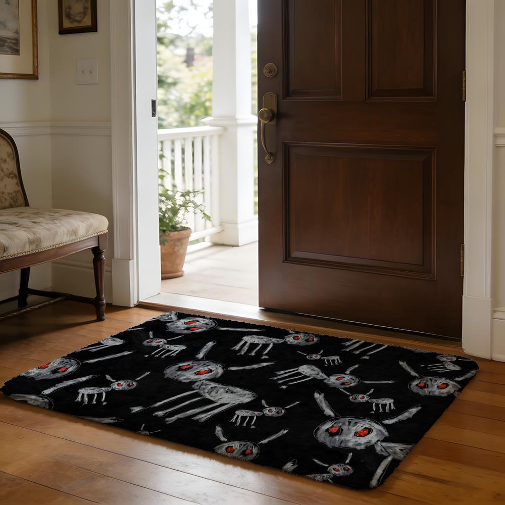 DDrake Rapper Floor Mat Soft Flannel Absorbent Mat Non-Slip Rug Home Bedroom Bathroom