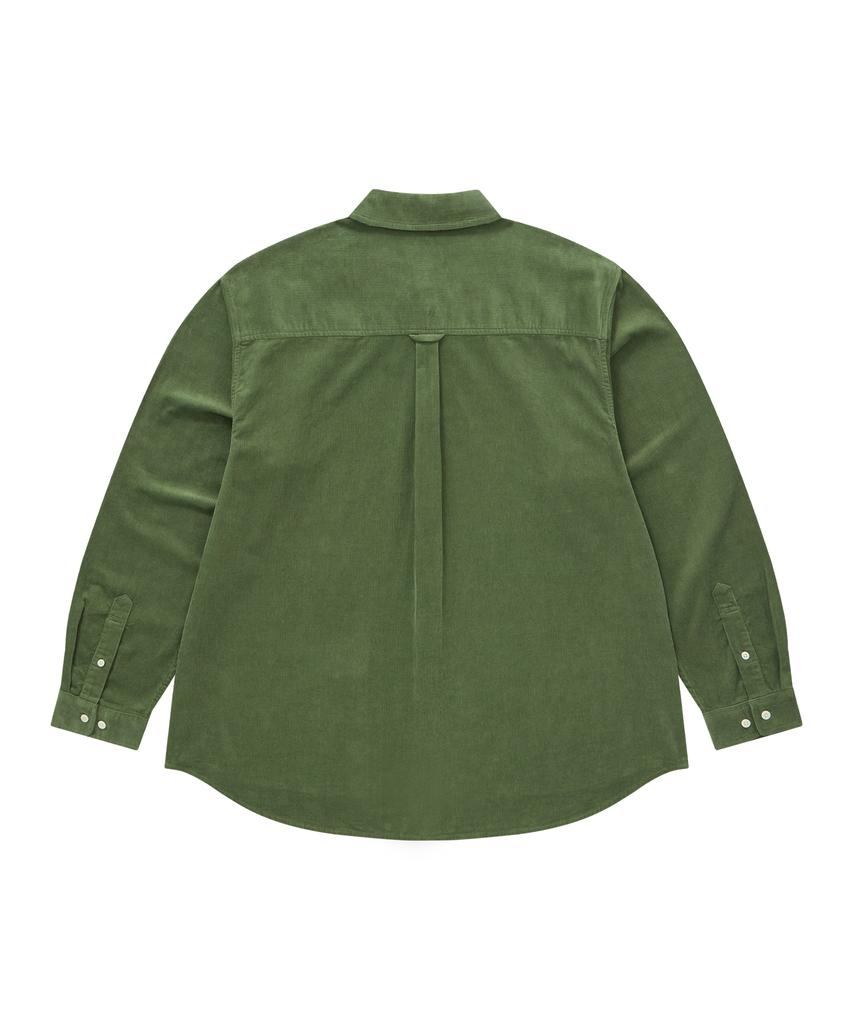 COVERNAT Corduroy Shirt Green