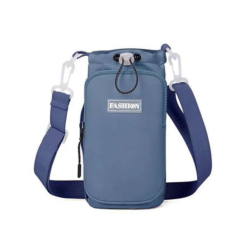 Water Bottle Crossbody Bag With Adjustable Shoulder Strap, Portable Water Bottle Cooler Sleeve, And Insulated Protective Sleeve as the picture