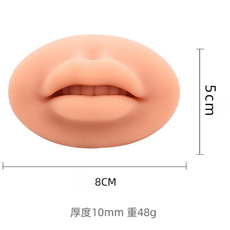 

Embroidery Lip Module Practice Semi Permanent Embroidery Module 5D Simulation Stereoscopic Silicon Solid Rubber Lip Block