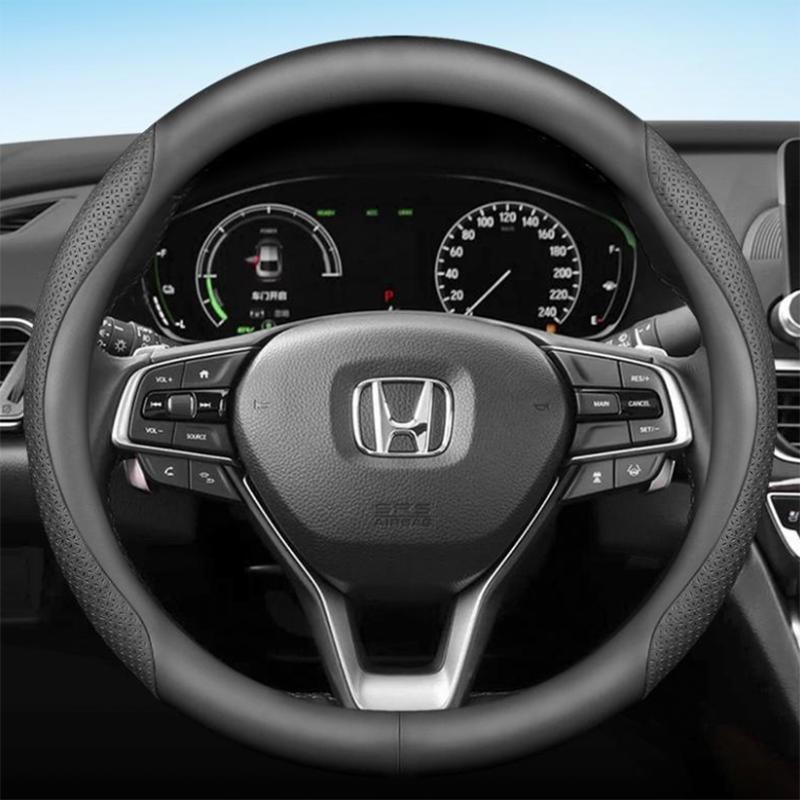 Per Honda CIVIC 2011 - 2015 2016 2017 Coprivolante per Auto Antiscivolo 11 colori Pelle 36cm Accessori Interni Auto