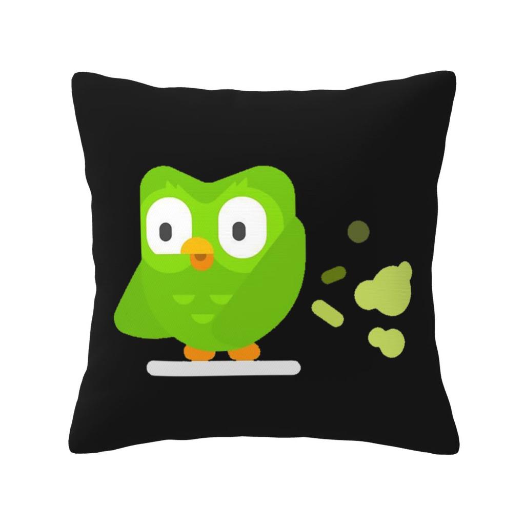 Duolingo Owl Duo Square Pillowcase Pillow Cover Cushion Decor Comfort Throw Pillow for Home Living Room