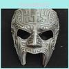 Geometric Pattern Face Mask Resin Material Halloween Cosplay Costume Mask For Parties And Festivals