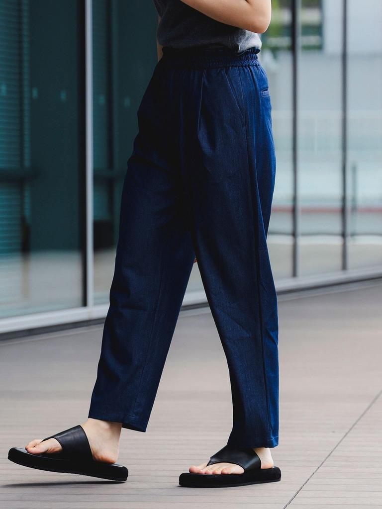 B:MING by BEAMS Easy Tuck Pants, Women's, Navy, Size M