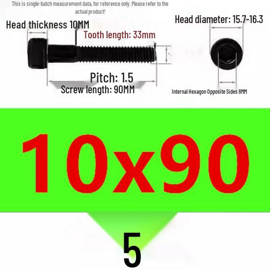 High-Strength Grade 12.9 Internal Hex Head Screws M1.4-M20
