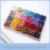 Sunflower Sealing Wax Granules In Transparent Box - Grid-Style Set with 10/15/24 Colors for Stamps