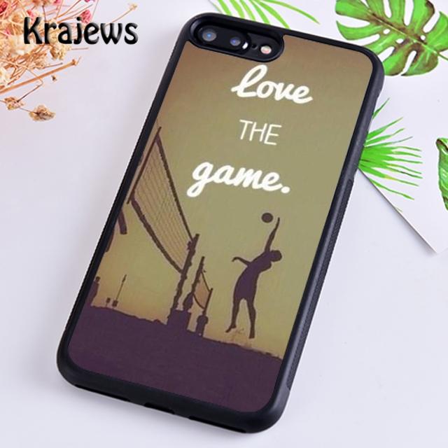 

Krajews Sport Fans Volleyball Phone Case Cover For iPhone 17 Air 16 15 14 plus 12 13 pro max coque Shell Fundas iPhone 14