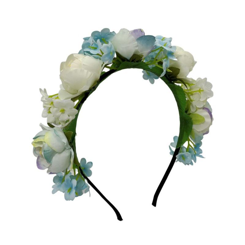 New super fairy color Mori simulation flower headband, beautiful bridesmaid dress princess head flower, photo photography headgear