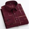 Stripe Print Casual Button Up Long Sleeve Easy-Care Shirt With Chest Pocket, Slightly Stretch Men's Semi-formal Dress Shirts