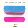 100Pcs Double Side Nail Files Mini Sanding Buffer Block Set For Gel Polish Manicure Pedicure Salon Nail Art Tool