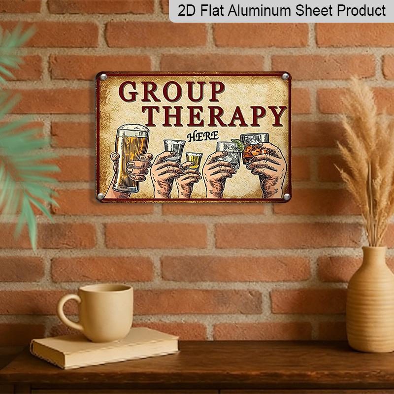 2D Flat 1pc Retro Wall Decor Vintage Beer Sign Aluminium Metal Group Relaxation Retro Wall Decor Suitable for Bars Cafes or Homes Cheers Bar